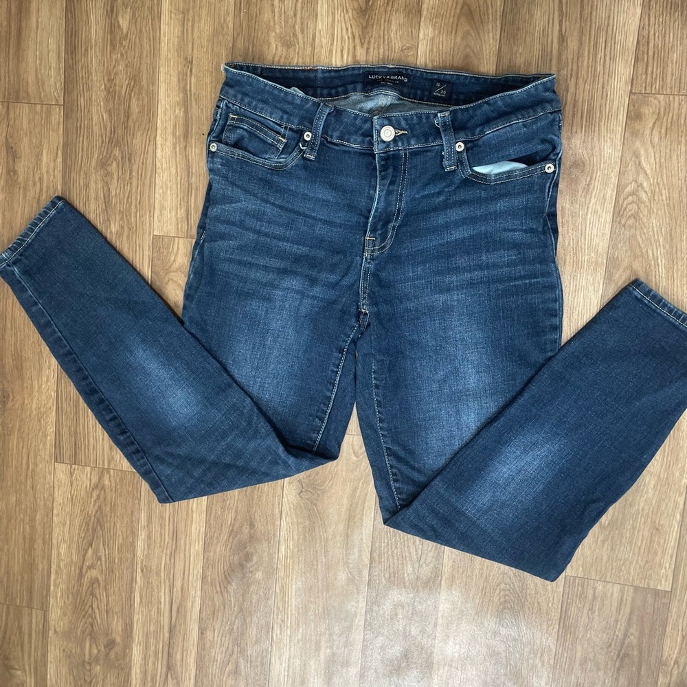 Lucky Brand Blue Skinny Jeans size 10/30 Regular